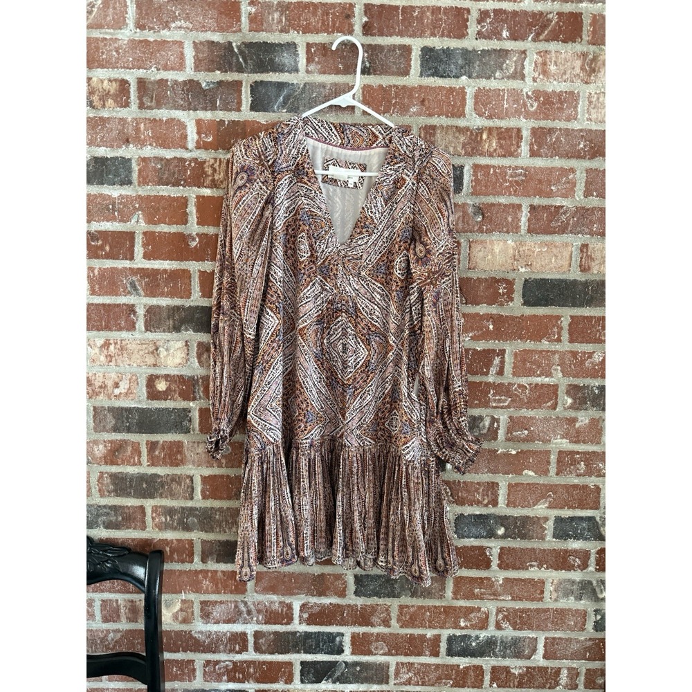 Anthropologie Printed Tunic Mini Dress size‎ Xxs Oversized